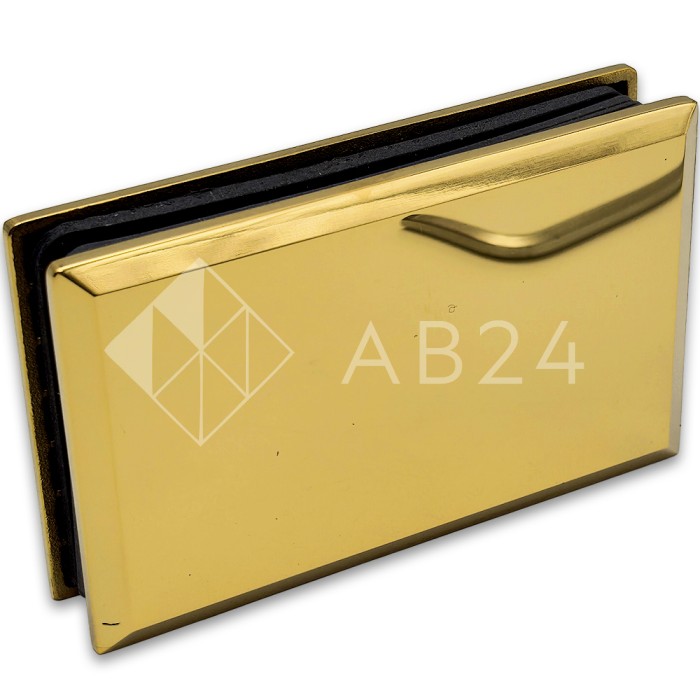 Коннектор для стекла FDK-20, стена-стекло 90°, нержавейка/золото