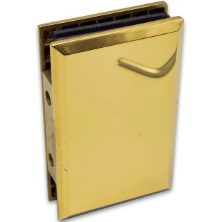 Коннектор для стекла FDK-20, стена-стекло 90°, нержавейка/золото
