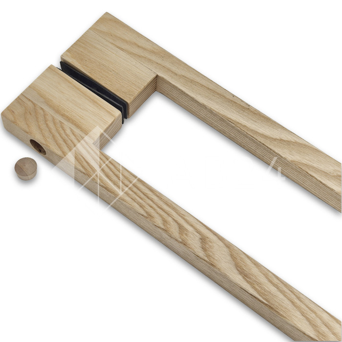 Ручка для сауны FDR-173, 20х20х600 мм, ясень/бесцветный