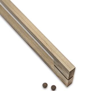 Ручка для сауны FDR-173, 20х20х600 мм, ясень/бесцветный