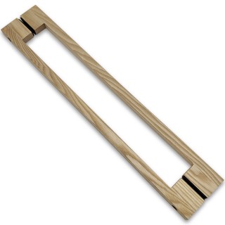 Ручка для сауны FDR-173, 20х20х600 мм, ясень/бесцветный