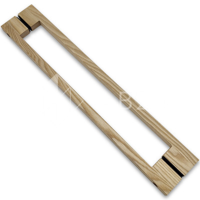 Ручка для сауны FDR-173, 20х20х600 мм, ясень/бесцветный