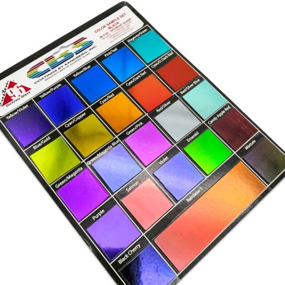 Набор дихроичного стекла для фьюзинга CBS Dichroic System 96, Black, 1 гориз.полоска