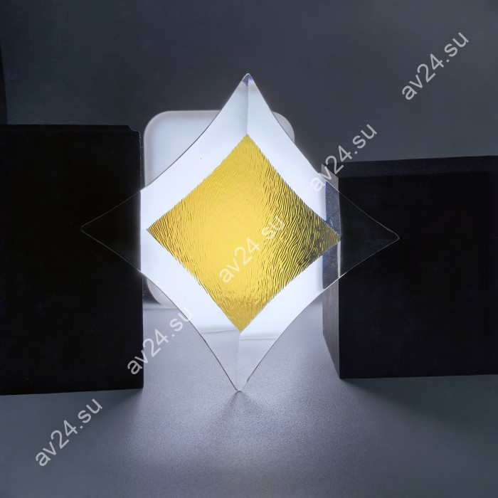 Бевелс AV172 дихроичная звезда 125 х 125 мм желтая шиншилла