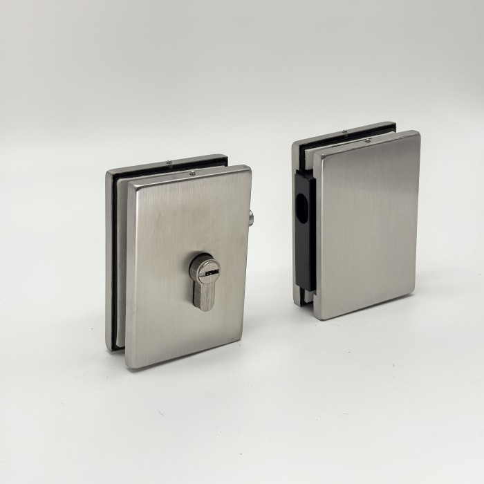 Защелка FKZ-43 с ответной частью на стекло, нержавейка/матовый