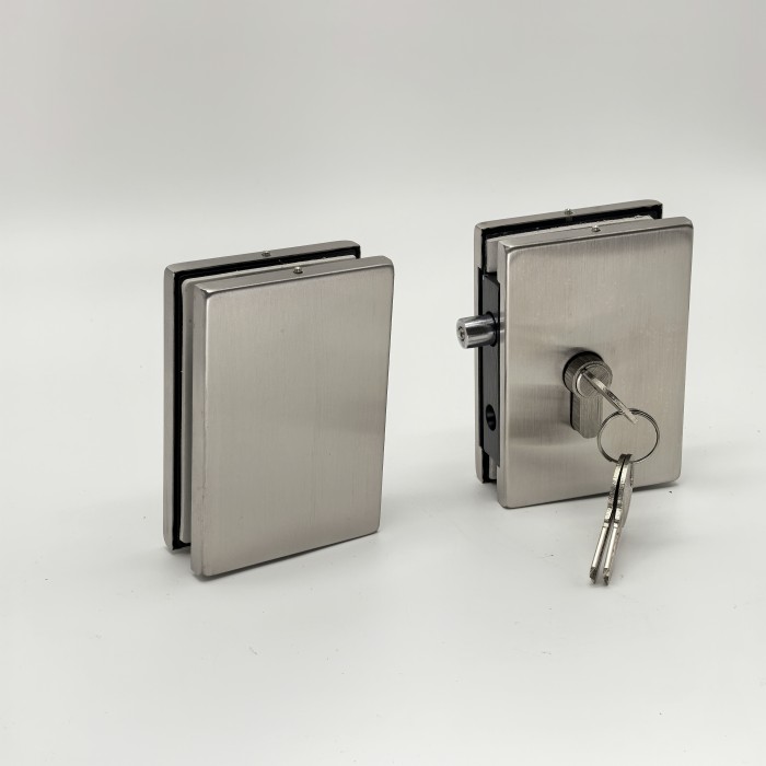 Защелка FKZ-43 с ответной частью на стекло, нержавейка/матовый