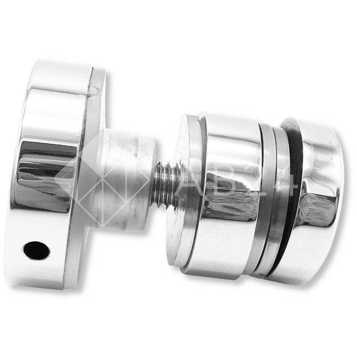 Крепление трека к стеклу FDS-32, нержавейка/полированный