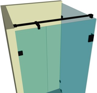 Душевая кабина угловая DK-208K на коннекторах