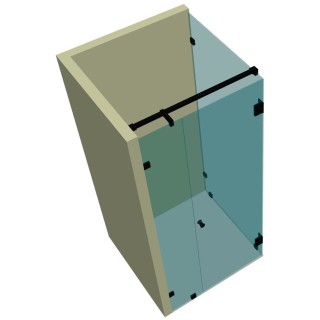 Душевая кабина угловая DK-208K на коннекторах
