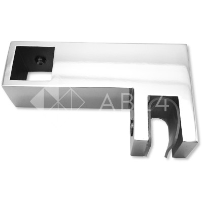 Держатель стекла FDC-55 сквозной 15х15 горизонтальный, нержавейка/полированный