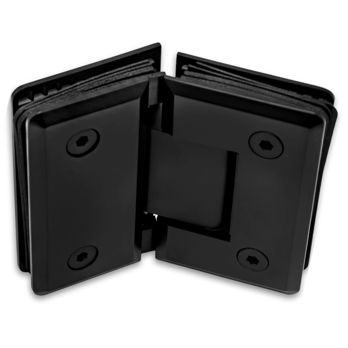 Петля Бета β FDP-24 стекло-стекло 135°, нержавейка/черный