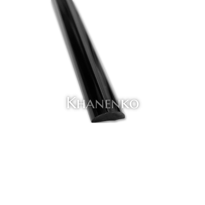 Порог пластиковый для душевой 10х5 мм 1 м Черный FDPP-10.1 PVC/BL