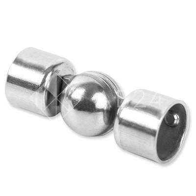 Поворот шаровой FOP-245 для трубы Ø16 мм внешний, нержавейка/полированный