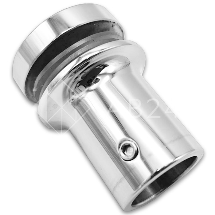 Крепление FDC-24 трубы 19 к стеклу, нержавейка/полированный