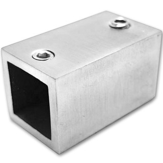 Крепление FDC-60 трубы 15х15 к стене, нержавейка/матовый