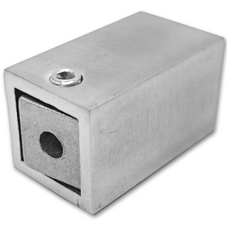 Крепление FDC-60 трубы 15х15 к стене, нержавейка/матовый