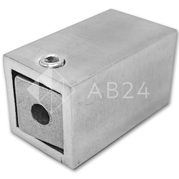 Крепление FDC-60 трубы 15х15 к стене, нержавейка/матовый