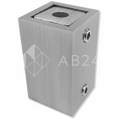 Крепление FDC-60 трубы 15х15 к стене, нержавейка/матовый