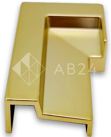 Заглушка торцевая FDPA-430L  Левая для порога, ПВХ/золото