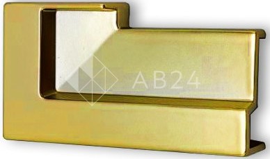 Заглушка торцевая FDPA-430L  Левая для порога, ПВХ/золото