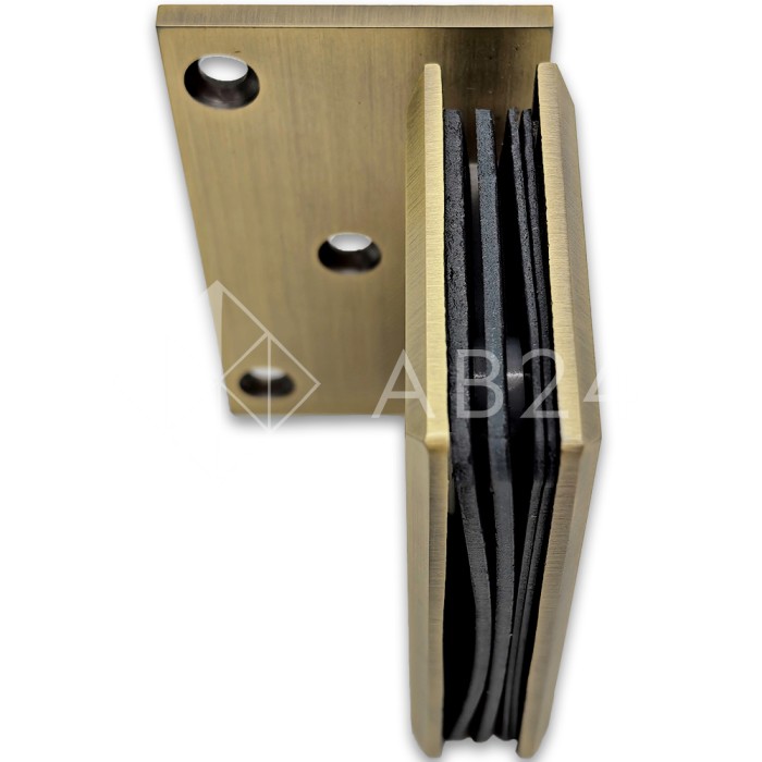 Петля Бета FDP-20 стена-стекло с бок. креплением, нержавейка/бронза