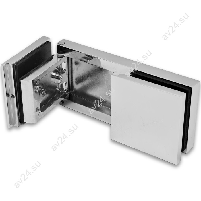 Петля Гидра FDP-252 стекло-стекло 180°, латунь/хром