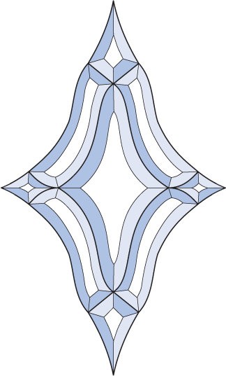 Бевелс AV285 (9 элементов) 220 х 365 мм