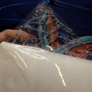 Витражная пленка Decra Glow DG165 с эффектом "ледяных узоров" (RSF750)