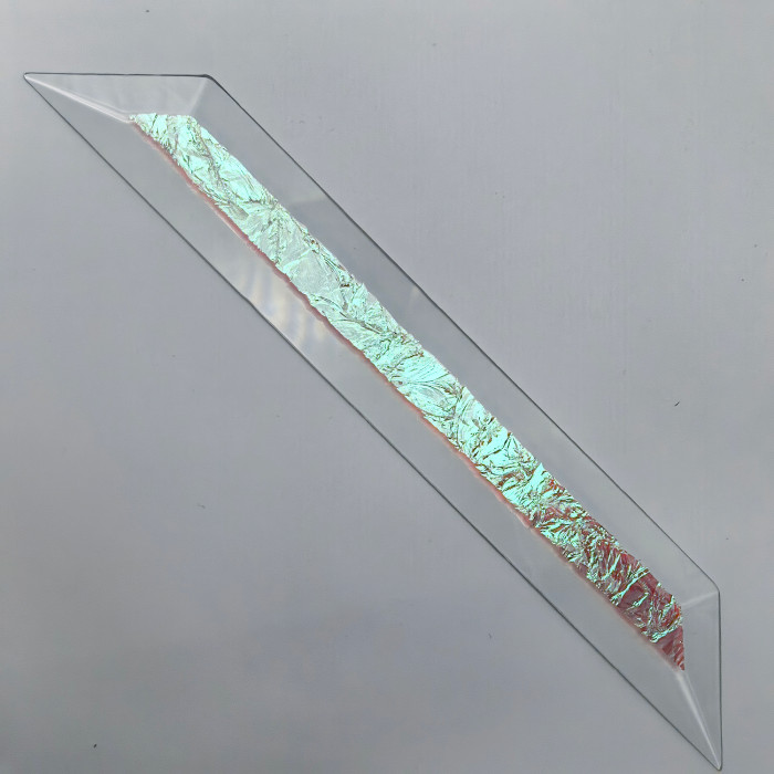 Бевелс AV121 дихроичный 36 х 267 мм, красный мороз