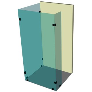 Душевая перегородка DK-505K на коннекторах