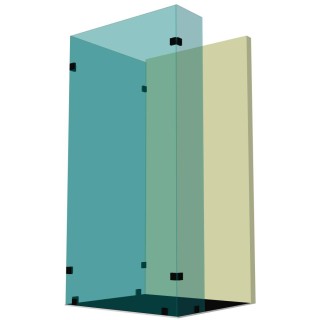 Душевая перегородка DK-505K на коннекторах