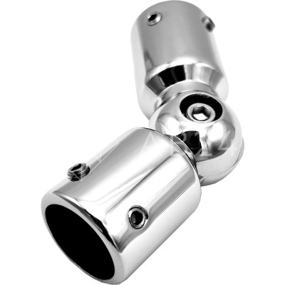 Соединитель FDC-13 трубы 19 90°-180°, латунь/хром