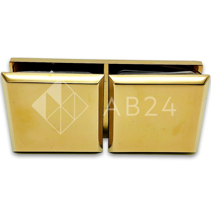 Коннектор для стекла Бета β FDK-26, стекло-стекло 180°, цинк/золото