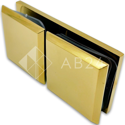 Коннектор для стекла Бета β FDK-26, стекло-стекло 180°, цинк/золото