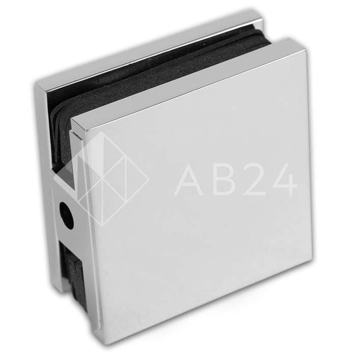 Коннектор для стекла Пегас FDK-112 пол-стена-стекло 45х45 мм с крышкой, латунь/хром