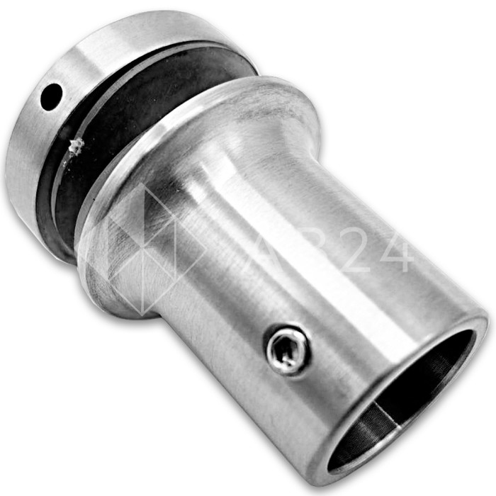 Крепление FDC-24 трубы 19 к стеклу, нержавейка/матовый