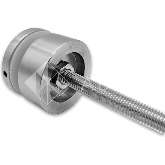 Стеклодержатель FKK-44-DEF с дефектом 10х20 мм O50 мм М10x1.5 для стекла, нержавейка/матовый