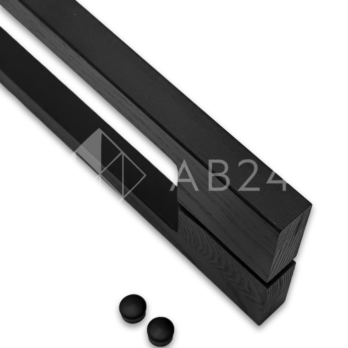 Ручка для сауны FDR-173, 20х20х600 мм, ясень/черный