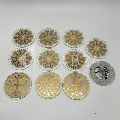 Декор стекла с дефектом, диаметр 100 мм (комплект 11 шт) 