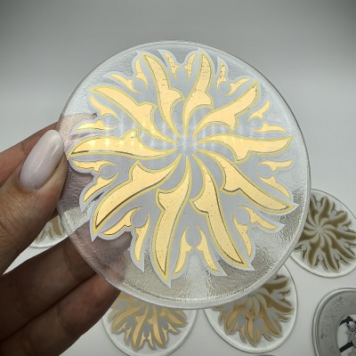 Декор стекла с дефектом, диаметр 100 мм (комплект 11 шт) 