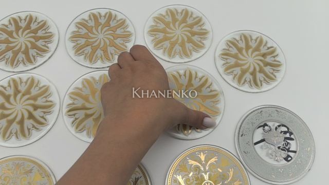 Декор стекла с дефектом, диаметр 100 мм (комплект 11 шт)