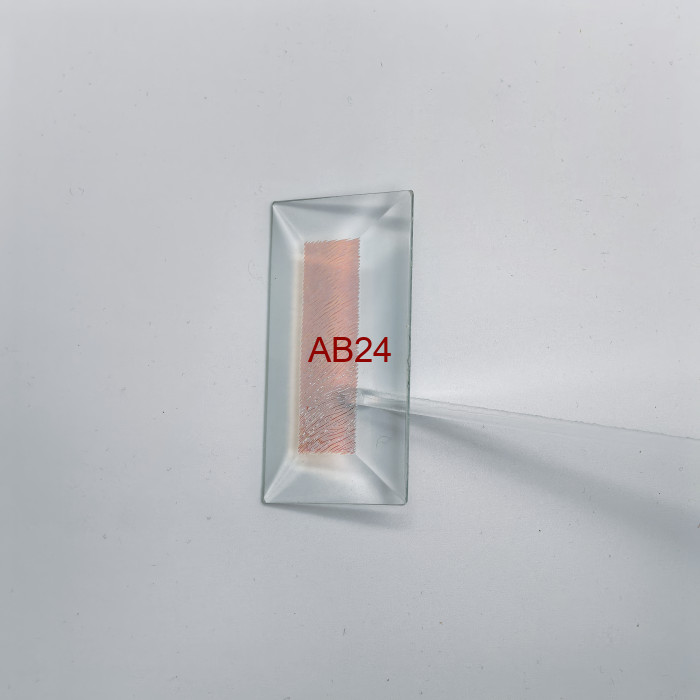 Бевелс AV221 дихроичный прямоугольник 76 х 38 мм красная шиншилла