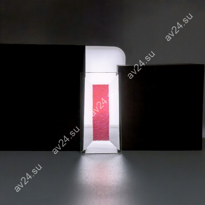 Бевелс AV221 дихроичный прямоугольник 76 х 38 мм красная шиншилла