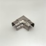 Отвод FOP-48p.07 для поручня угловой 90° с пазом, Ø48.3 мм, GRIT 320, нержавейка/матовый