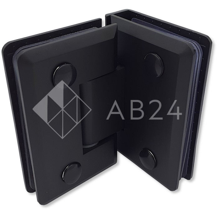 Петля Бета β FDP-23 стекло-стекло 90°, цинк/черный