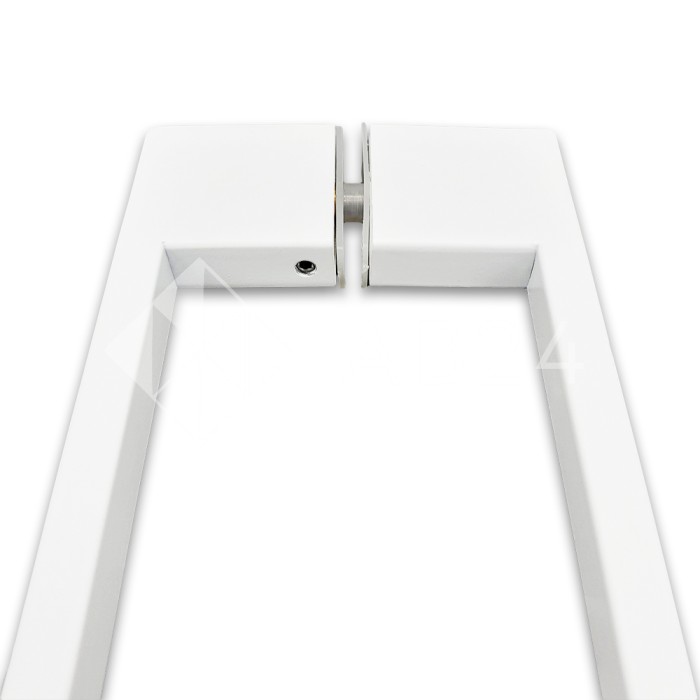 Ручка скоба FDR-92, 10х15х450х1.0 мм, нержавейка/белый