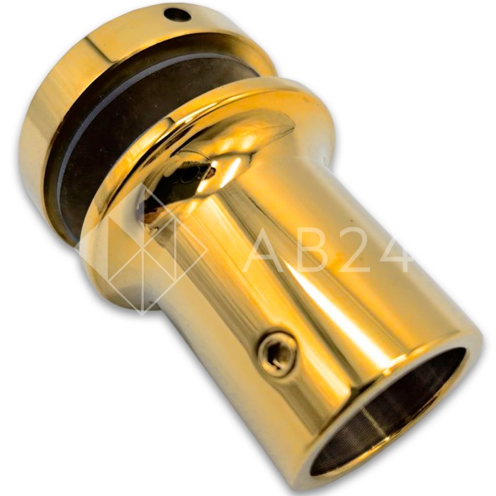 Крепление FDC-24 трубы 19 к стеклу, нержавейка/золото