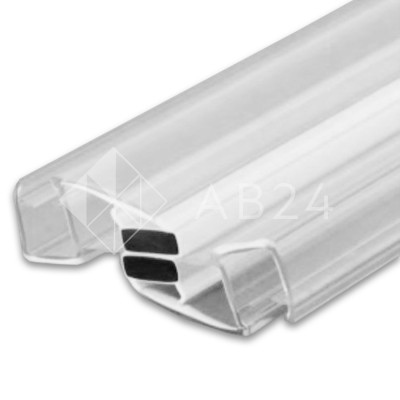 Уплотнитель магнитный ПРЕМИУМ для раздвижных дверей, прозрачный, белый магнит 2.5 м под стекло 8 мм FDPP-516.8