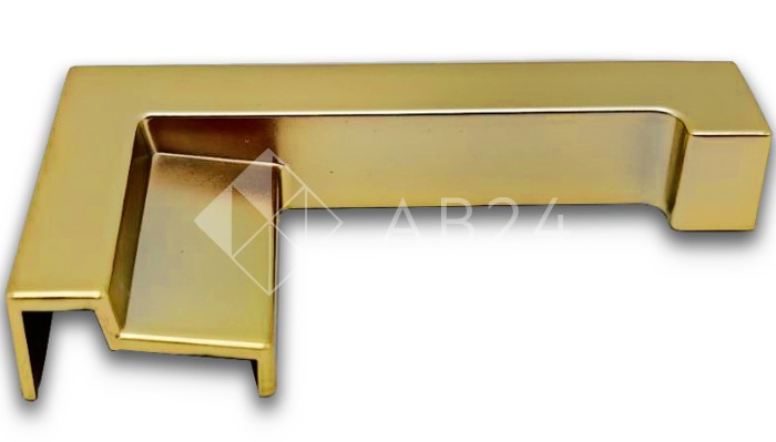 Заглушка угловая FDPA-431L Левая для порога, ПВХ/золото