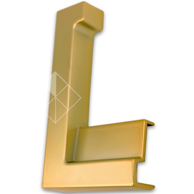 Заглушка угловая FDPA-431L Левая для порога, ПВХ/золото